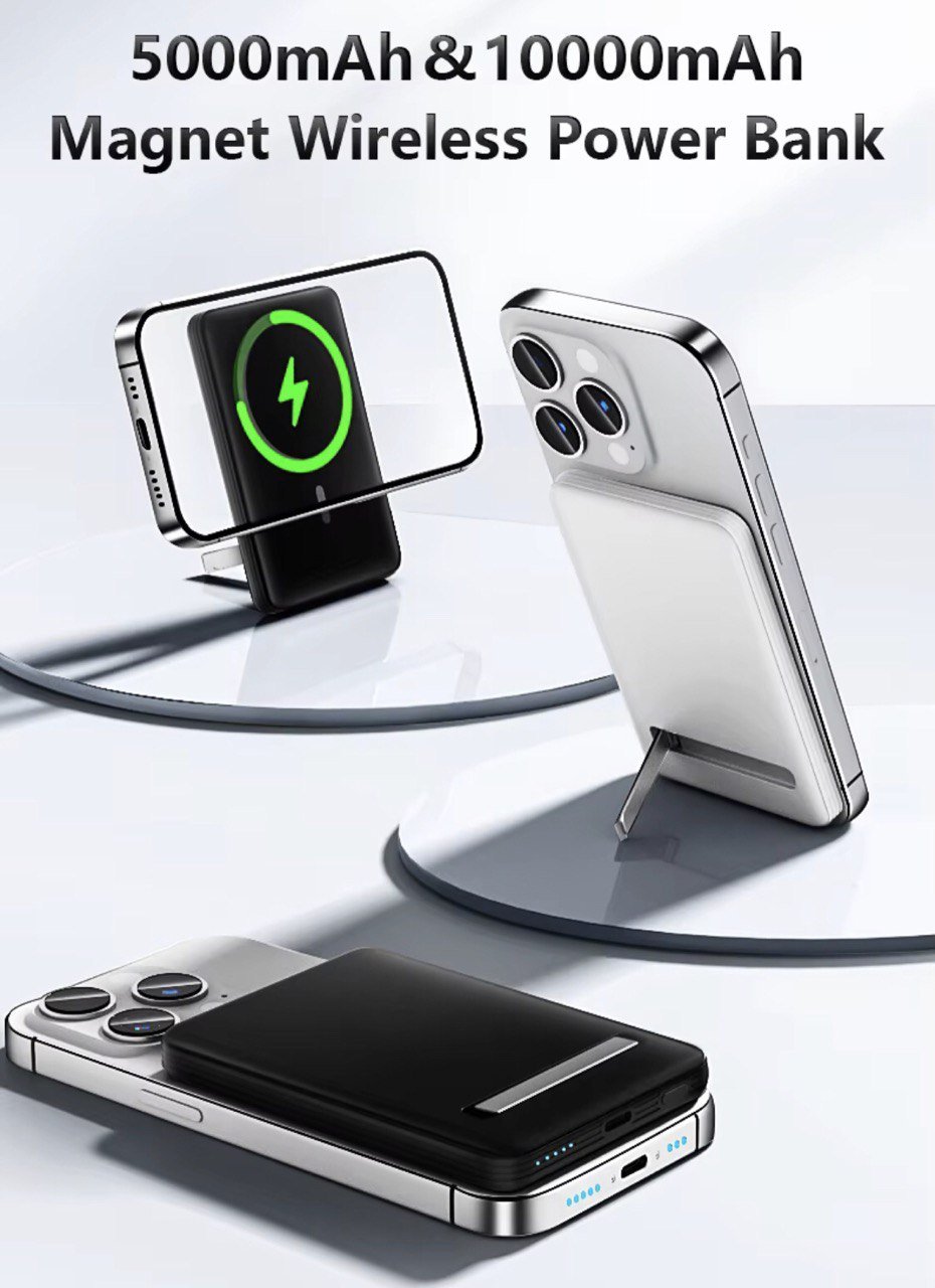 Magnetische Powerbank 10000mAh – Kompaktes Schnellladegerät für iPhone & Android Gadget Plus