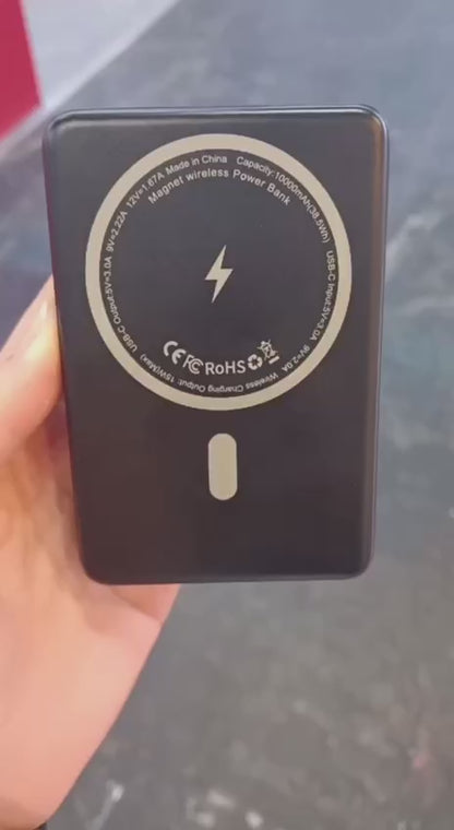 Magnetische Powerbank 10000mAh – Kompaktes Schnellladegerät für iPhone & Android |  Gadget Pius